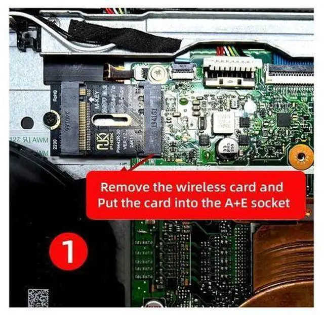 Alt view image 6 of 7 - M.2(A+E Key) 2230MM to NVME M-Key Extension Card Adapter for Motherboard NVME SSD Hard Drive Port Extension 2230/2242/2260/2280MM