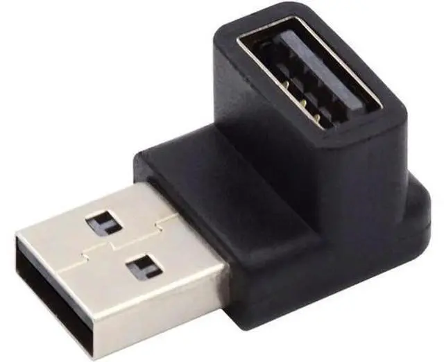 Main image of 10Gbps USB3.0 Male to Female Extension Power Data Video Adapter 90 Degree Down Angled Type