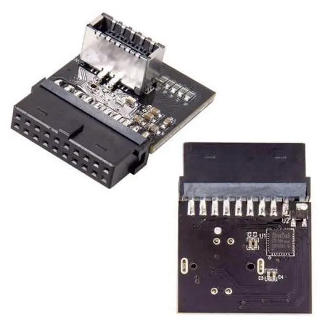 Alt view image 3 of 7 - CY USB 3.1 Front Panel Socket to USB 3.0 20Pin Header Male Extension Adapter for Motherboard