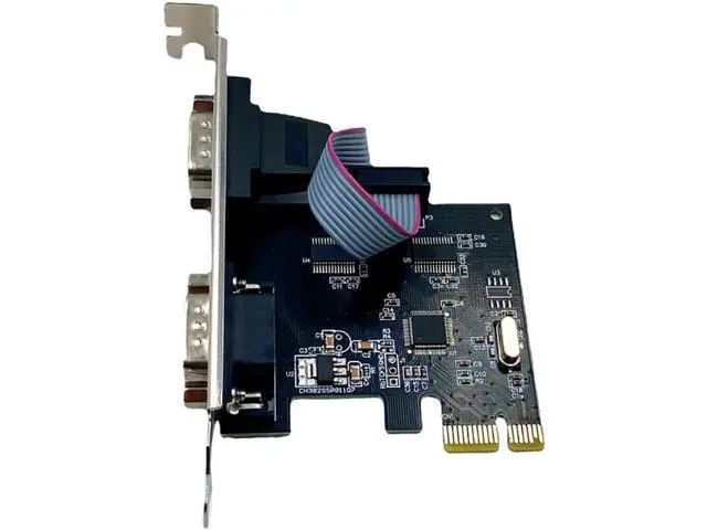 Alt view image 3 of 7 - WCH382L PCIe x1 to Dual RS232 Serial Port Card/Parallel +Serial Port Adapter for POS, ATM, Industrial Automation \u2013 Compatible with Windows & Linux (Dual RS-232 Serial Port)