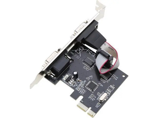 Alt view image 7 of 7 - WCH382L PCIe x1 to Dual RS232 Serial Port Card/Parallel +Serial Port Adapter for POS, ATM, Industrial Automation \u2013 Compatible with Windows & Linux (Dual RS-232 Serial Port)