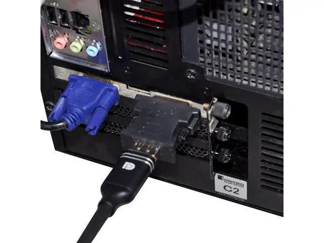 Alt view image 5 of 7 - CY DMS-59pin to Displayport Adapter LFH DMS-59pin Male to DP Displayport Female Extension Adapter for PC Graphics Card