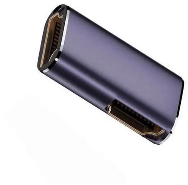 Main image of HDMI Female to HDMI 2.1 Female 90 Degree Angled UHD Extension Gold Converter Adapter Support 8K 60hz HDTV