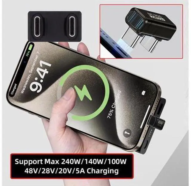 Alt view image 6 of 7 - Adapter USB5.0 80Gbps Male to Male Extension Adapter Opposite U Shape Back Angled with 240W 16K 8K 5K Compatible with USB4.0 Thunderbolt3/4/5