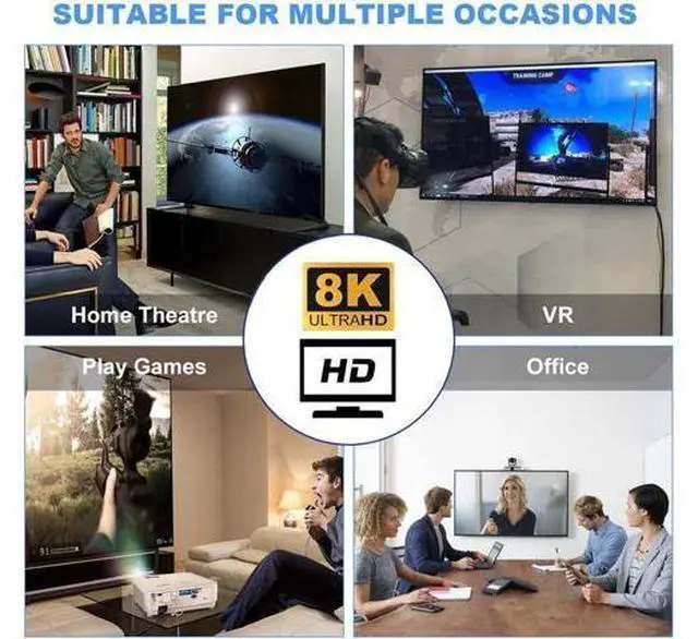 Alt view image 7 of 7 - Right Angled Mini HDMI Male to HDMI 2.1 Female UHD Extension Gold Converter Adapter Support 8K 60hz HDTV