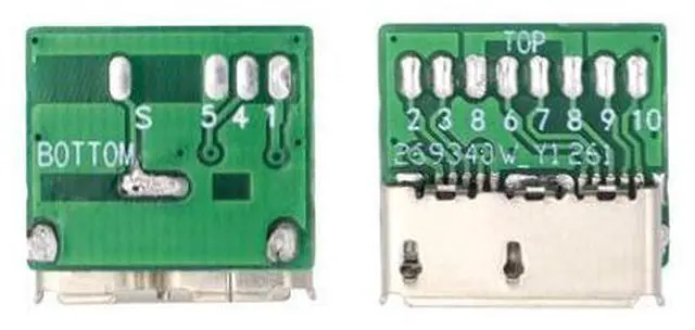 Alt view image 7 of 7 - 10pcs Micro USB 3.0 10pin Female Socket Receptacle Board Mount SMT Type with PCB for USB Disk DIY OEM