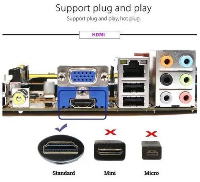 Alt view image 7 of 7 - HDMI 4K UHD Dummy Plug,HDMI 1.4 Virtual Monitor EDID Emulator, Headless Display Adapter Supports up to 4k@60Hz,1080@60Hz/120Hz