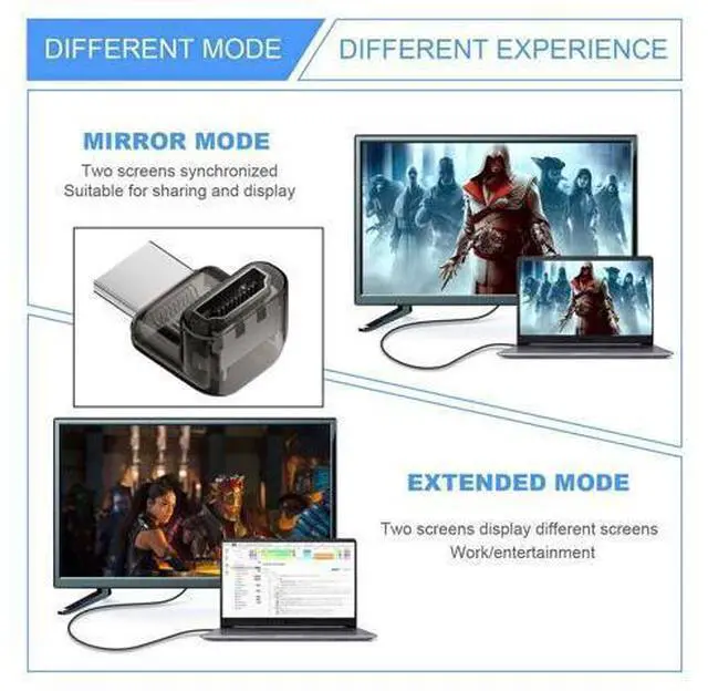 Alt view image 3 of 7 - Up Angled 90 Degree HDMI Male to HDMI 2.1 Female UHD Extension Adapter Extender Transparent with Smart LED 8K 60hz HDTV