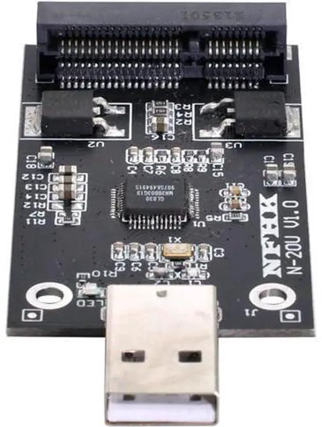 Alt view image 2 of 7 - Mini PCI-E mSATA to USB 2.0 External SSD PCBA Conveter Adapter Pen Driver Card Without Case