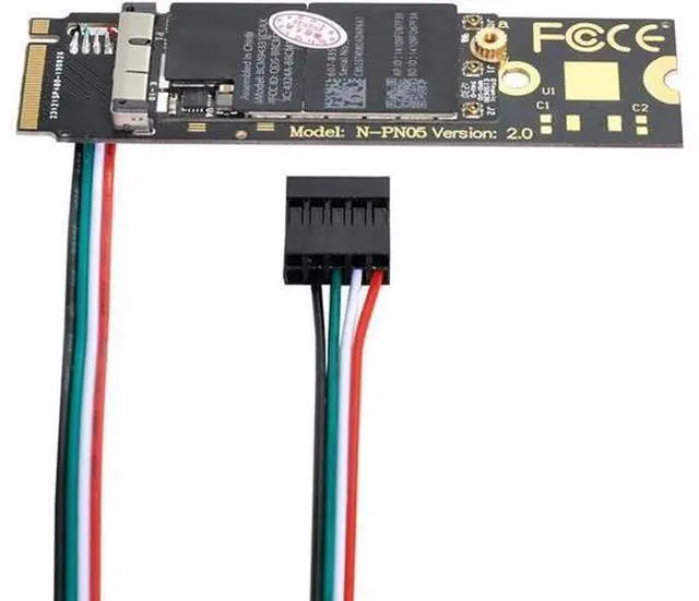 Alt view image 2 of 5 - BCM94360CD BCM94360CS BCM943602CS BCM94360CS2 WiFi Card to M.2 Key-M NVME SSD Adapter