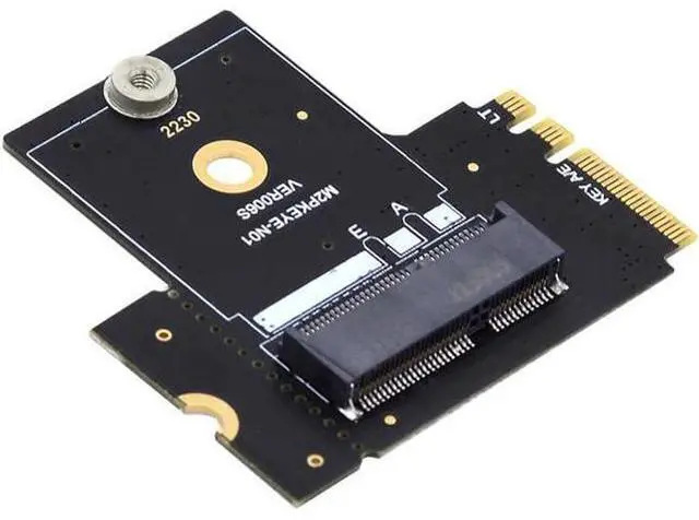 Main image of Key A+E PCI Express Male to Female Right Angled 90 Degree Low Profile Adapter Extension Card Riser
