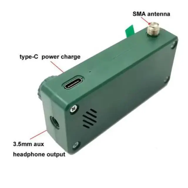 Alt view image 2 of 5 - New green SI4732 pocket-sized mini shortwave all-band radio