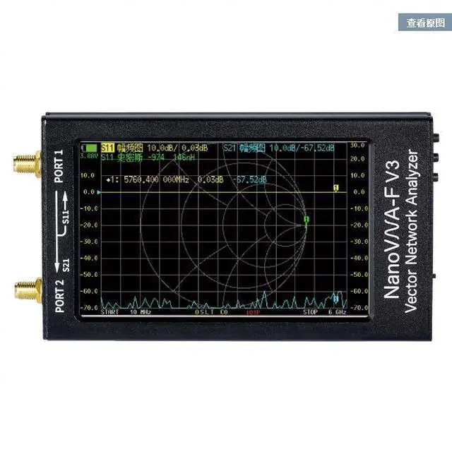 Alt view image 2 of 4 - NanoVNA-F V3 1M-6G Vector Network Analyzer with 4.3-inch HF, VHF, UHF, and SHF frequency ranges