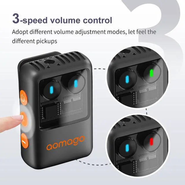 Alt view image 4 of 5 - New upgraded version AI noise reduction clip microphone - two-in-one for high-definition recording, shooting and live streaming.