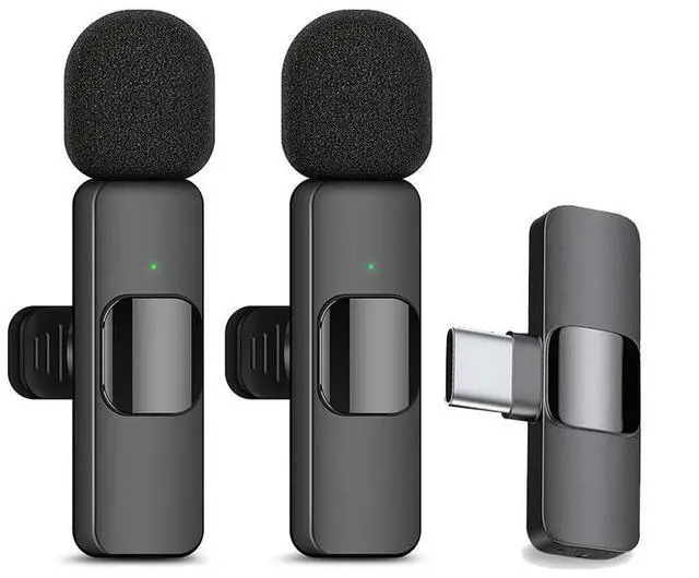 Main image of Processed and customized cross-border export wireless lapel microphone for live streaming, portable moving-coil microphone headset, headset microphone