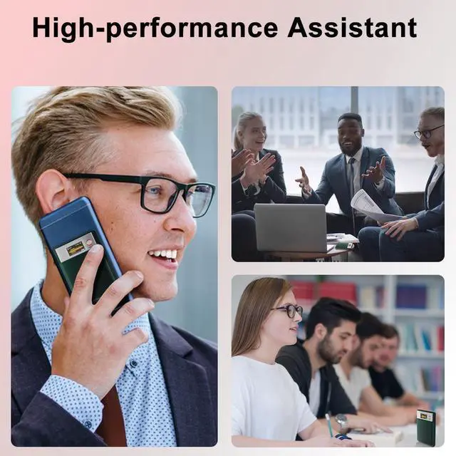 Alt view image 4 of 5 - Chagtp Digital Recorder Magnetic Sticky Meeting Minutes Voice-to-Text AI Recording Pen Smart Recording Pen AI