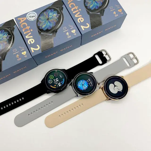 Alt view image 2 of 5 - Cross-border Round Screen T2 PRO Smart Watch - Bluetooth Calling, Heart Rate Monitoring, 1.52-inch Full Screen Touchscreen, Sports Watch