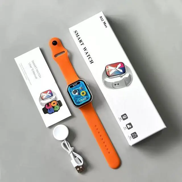Alt view image 3 of 5 - 2025 Cross-border New Style Men's and Women's S12 Bluetooth Calling Smart Watch, Huoqiangbei S11 Smart Watch orange