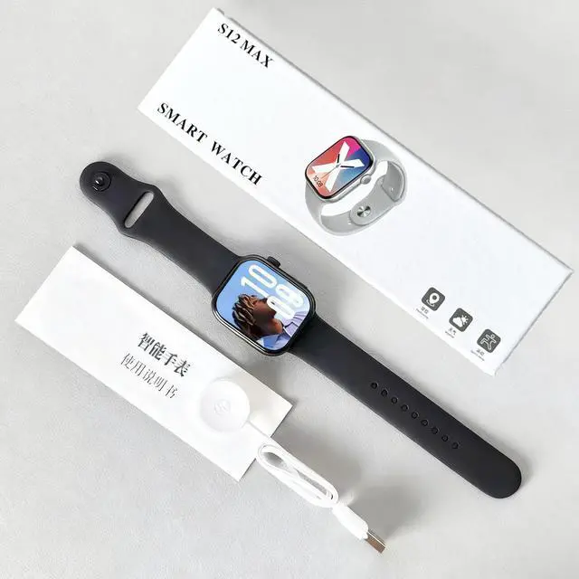 Alt view image 5 of 5 - 2025 Cross-border New Style Men's and Women's S12 Bluetooth Calling Smart Watch, Huoqiangbei S11 Smart Watch orange