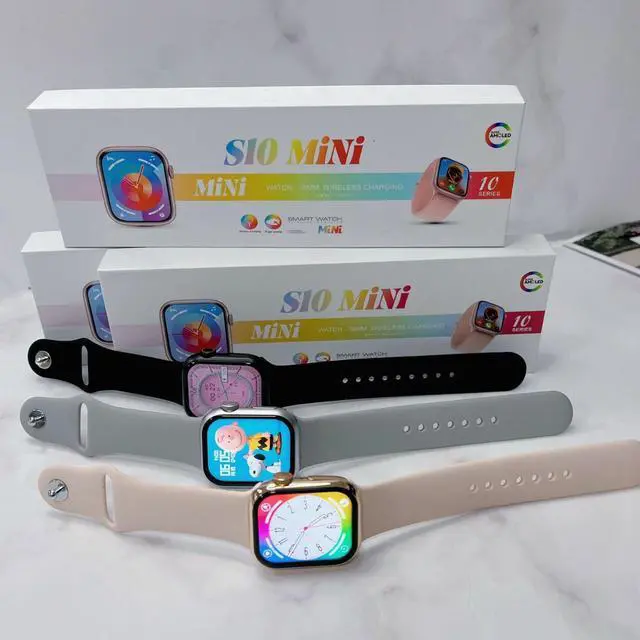 Alt view image 4 of 5 - Female S10 mini smartwatch with 1.75-inch high-definition screen for sports, blood pressure monitoring, blood oxygen measurement, and menstrual cycle tracking. Women's watch.