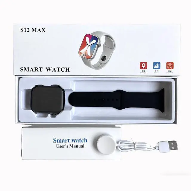 Alt view image 2 of 4 - 2026 New Model S12 Smart Bluetooth Watch - Heart Rate, Blood Pressure, Oxygen Saturation Multi-function S11 Bluetooth Watch orange