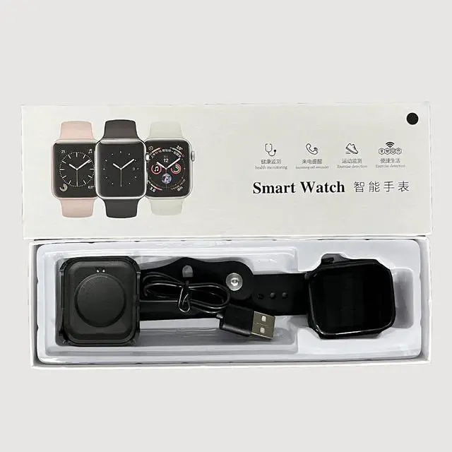 Alt view image 4 of 5 - 2026 new model blood glucose smart watch with heart rate, blood pressure and blood oxygen monitoring information reminder, and exercise step counter wristband Black