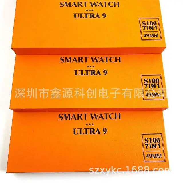 Alt view image 5 of 5 - S100 Ultra Smart Watch Bluetooth Call 7-in-1 Multi-Strap Set S9 Multi-Functional Watch