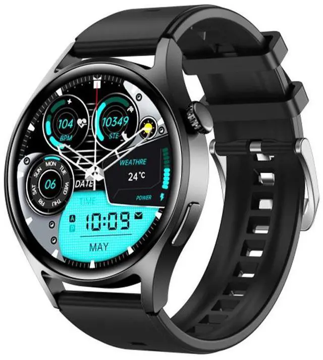 Main image of New W10 smartwatch with NFC payment, voice assistant, water resistance, sports activity tracking, high-definition large screen, Bluetooth functionality SILVER