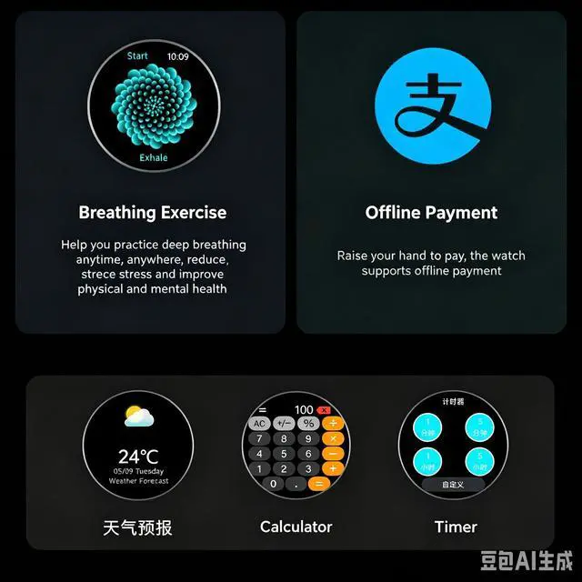 Alt view image 2 of 4 - New W10 smartwatch with NFC payment, voice assistant, water resistance, sports activity tracking, high-definition large screen, Bluetooth functionality SILVER