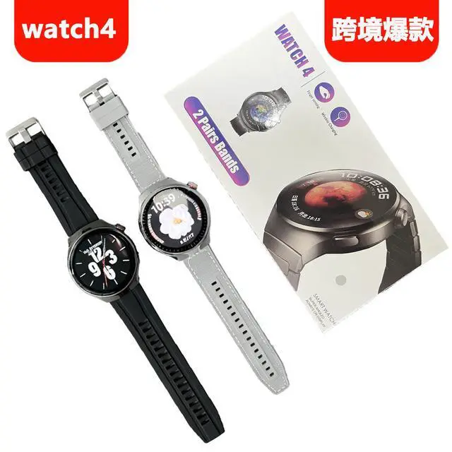 Alt view image 5 of 5 - Manufactured and customized by the original manufacturer. Smart watch GT4 with round screen, high-definition display, full touch, Bluetooth calling function. silver
