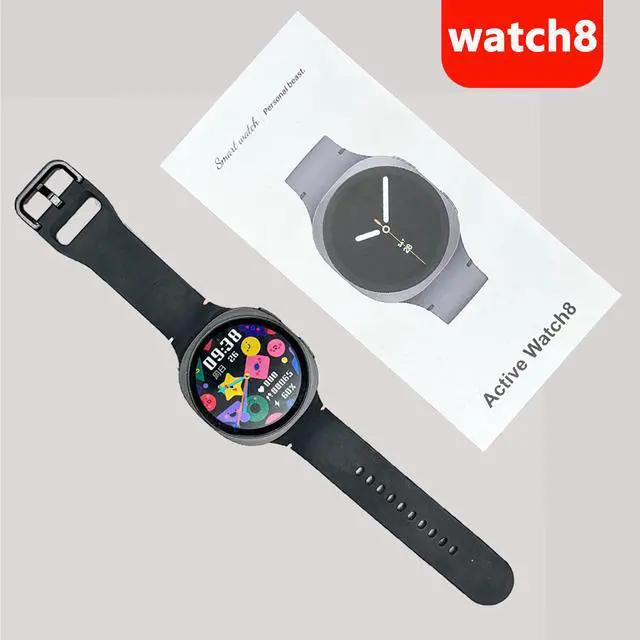 Alt view image 4 of 5 - New Watch8 smartwatch with heart rate, blood pressure and oxygen level monitoring, step counting, Bluetooth connectivity, and sports functions.