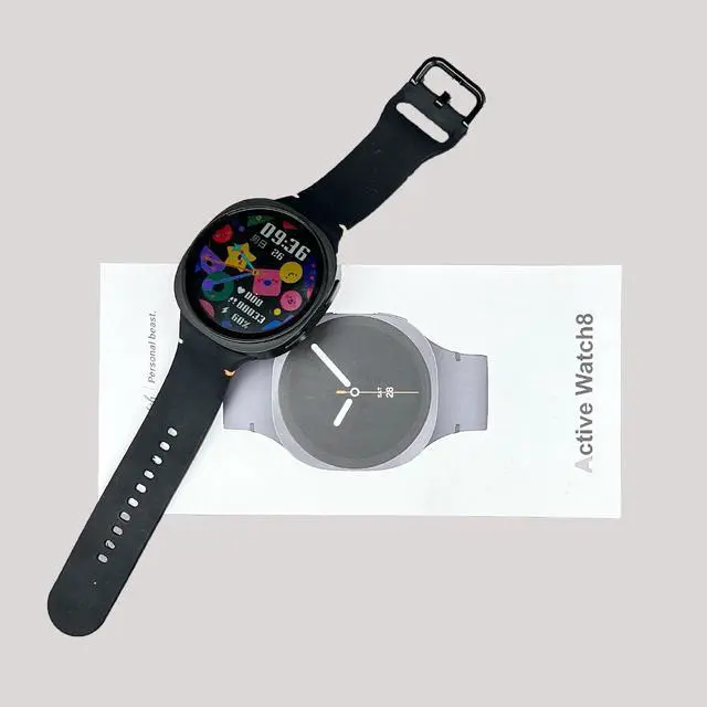 Alt view image 5 of 5 - New Watch8 smartwatch with heart rate, blood pressure and oxygen level monitoring, step counting, Bluetooth connectivity, and sports functions.