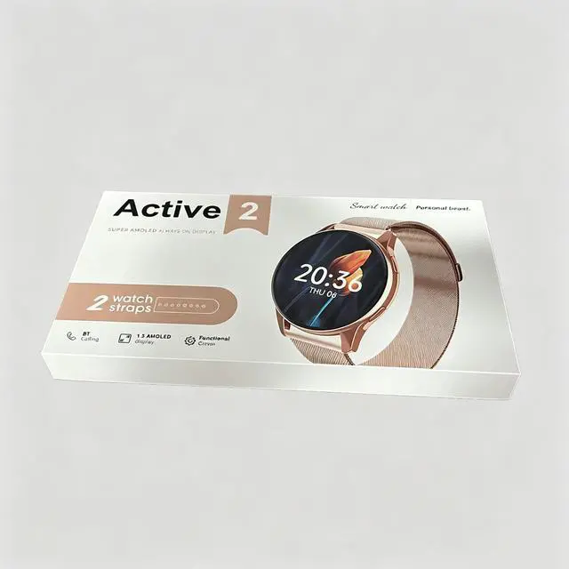 Alt view image 5 of 5 - T2pro round screen Bluetooth calling heart rate exercise step counting incoming call information reminder multi-functional smart watch GOLD