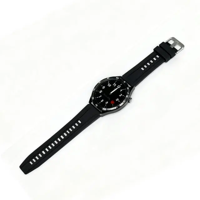 Alt view image 3 of 5 - New Model Watch DT6 Smart Bluetooth Watch - High-Resolution Large Screen Heart Rate and Oxygen Saturation Round Design Fitness Watch Silver watch + Green silicone strap