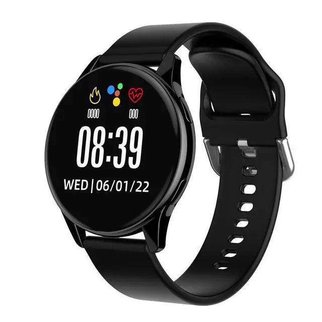 Alt view image 2 of 5 - T2pro smart watch has a round screen, Bluetooth calling function, heart rate monitoring, exercise step counting and incoming call information reminder. silver
