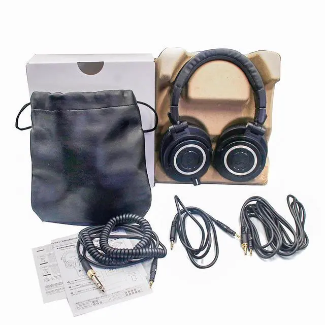 Alt view image 3 of 4 - ATH-M50x Professional Listening Headphones - Over-Ear Wired Bluetooth High-Fidelity Sound Card Headphone System