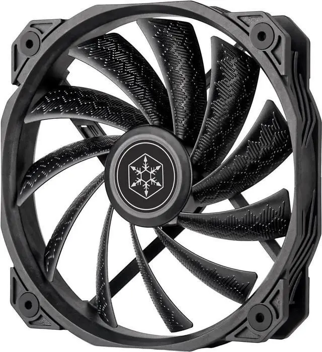 Main image of SilverStone Technology Shark Force 160 Performance Enhanced 160mm (with 140mm mounting Holes) PWM Fan, SST-SF160B