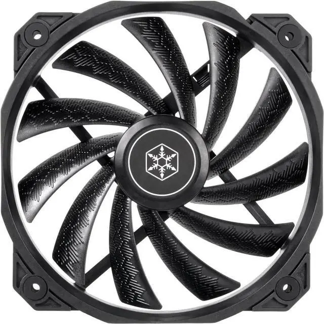 Alt view image 3 of 7 - SilverStone Technology Shark Force 160 Performance Enhanced 160mm (with 140mm mounting Holes) PWM Fan, SST-SF160B