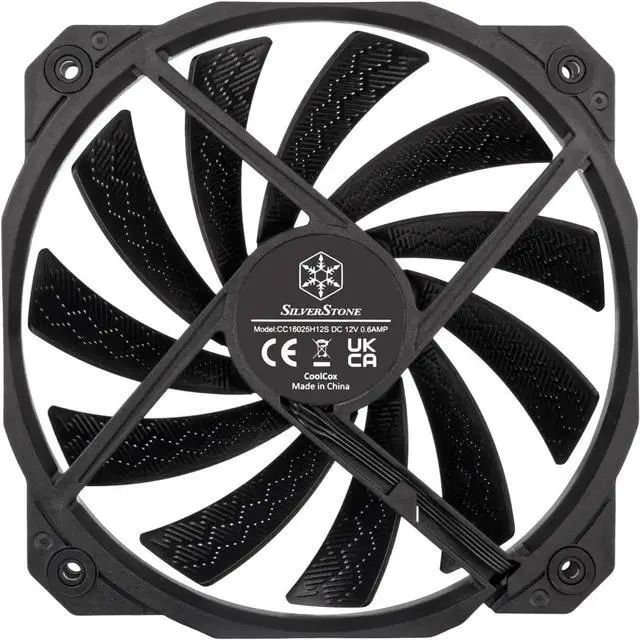 Alt view image 2 of 7 - SilverStone Technology Shark Force 160 Performance Enhanced 160mm (with 140mm mounting Holes) PWM Fan, SST-SF160B