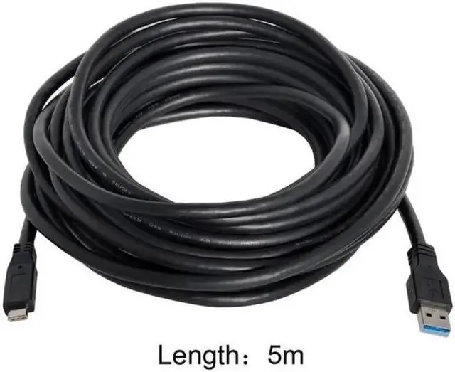 Alt view image 4 of 7 - Cable 5m USB-C USB 3.1 Type C Male to USB3.0 Type A Male Data Cable for Tablet & Phone & Hard Disk Drive