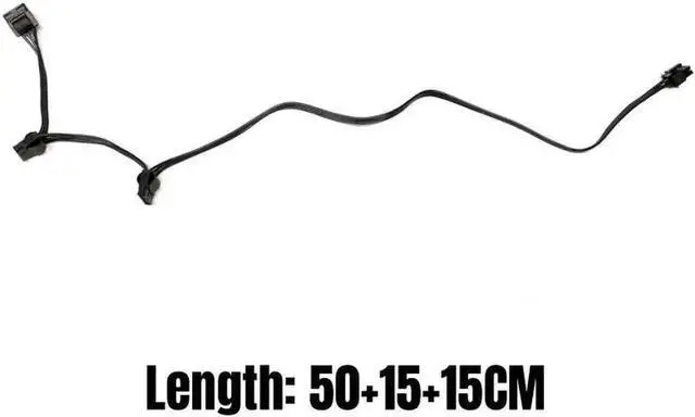 Alt view image 2 of 6 - Seasonic 6Pin to 3 Port Molex IDE 4Pin Straight Power Cable for Seasonic FOCUS 850/750/650/550/500/450 GOLD Modular PSU