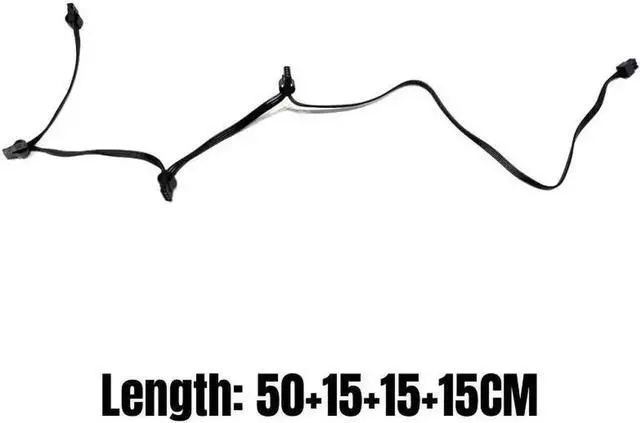 Alt view image 2 of 6 - Seasonic 4 Molex IDE Peripheral Straight Modular Power Cable for Seasonic PRIME Platinum 1600W 1300W 1200W 1000W 850W