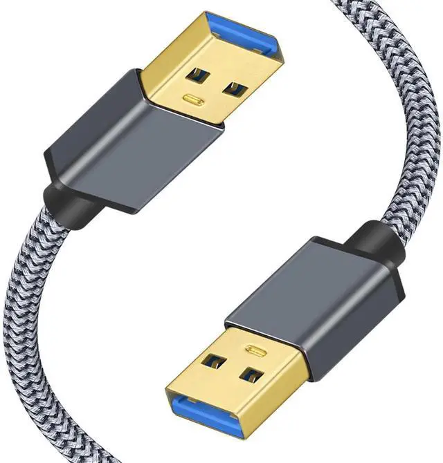 Main image of USB 3.0 male-to-male mobile hard drive enclosure data cable for notebookcomputer cooling- two ends with male connectors of USB 3.0 type 5M