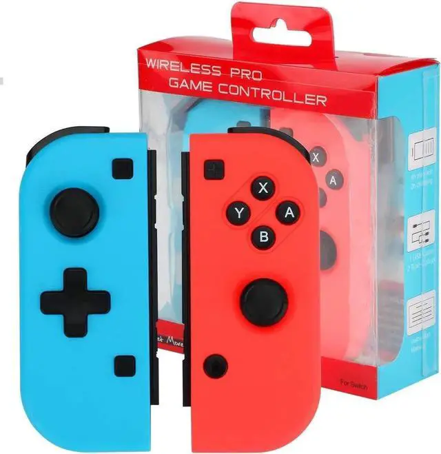 Main image of Nintendo Switch Joy-Con Controller Mini Switch Controller Joy Con (L/R) Wireless Pro Game Controller Gamepad Joypad Joystick Compatible with Nintendo Switch, Blue and Red Color