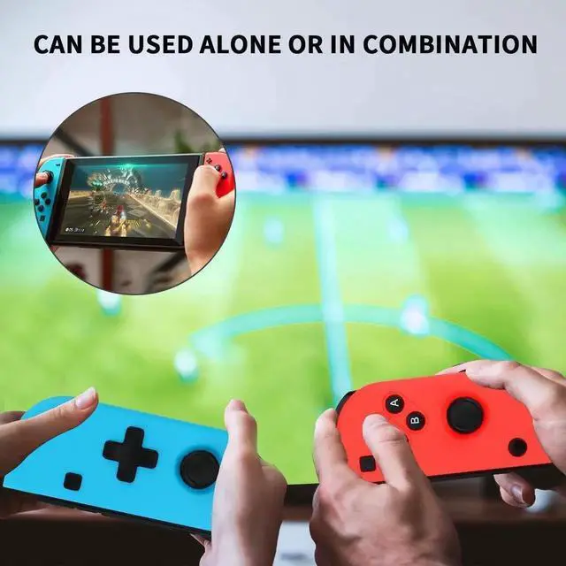 Alt view image 5 of 7 - Nintendo Switch Joy-Con Controller Mini Switch Controller Joy Con (L/R) Wireless Pro Game Controller Gamepad Joypad Joystick Compatible with Nintendo Switch, Blue and Red Color