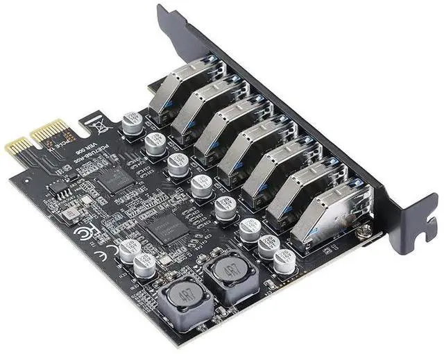 Alt view image 2 of 5 - USB 3.2 GEN1 5Gbps adapter with 7-port expansion card, RENESASthird-generation main control D720201