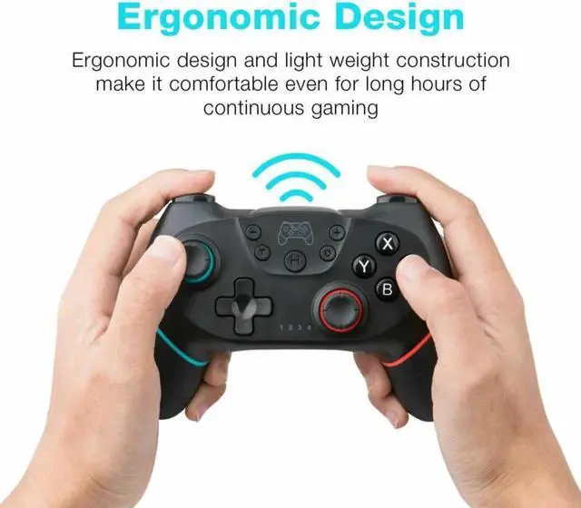 Alt view image 5 of 7 - Wireless controller Gamepad for Nintendo Switch, Bluetooth Controller For Games Nintendo Switch Pro Controller with Rechargeable Battery-Turbo-6-Axis