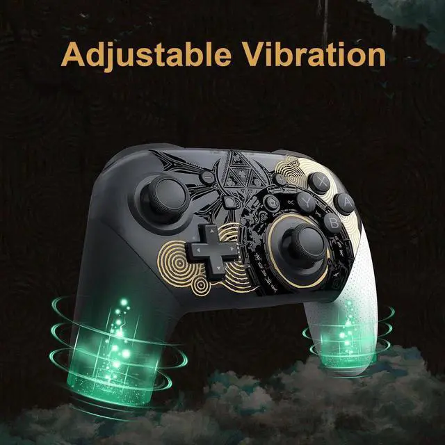 Alt view image 3 of 6 - Limited Theme Bluetooth Wireless Switch Pro Controller - Gamepad for Nintendo Switch, Switch Lite, and Steam Games Tears of the Kingdom