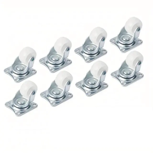 Alt view image 3 of 7 - 1 1.25 1.5 2 Inch Swivel Caster Rubber Wheel Heavy Duty Top Plate Bearing Cart