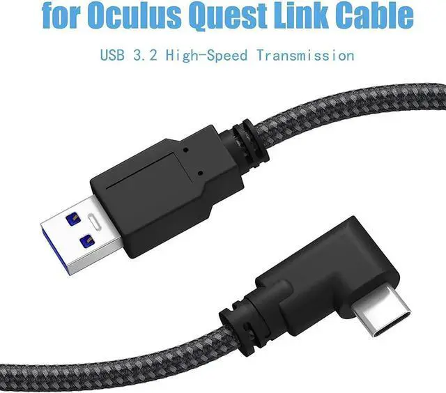 Alt view image 4 of 6 - USB 3.0 A to C VR Link Cable for Oculus Quest 2 20ft / 6M, USB C 3.2 Gen1/ 5Gbps Oculus Quest 2 Link Cable, Fast Charging & PC Data Transfer Compatible for Oculus Quest 1 / Quest 2 Headset Link Cord